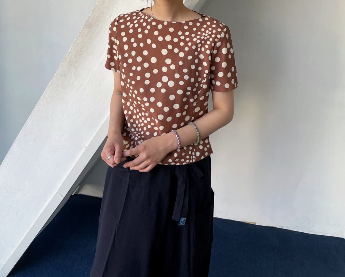 DOT patterned short blouse 상품이미지8