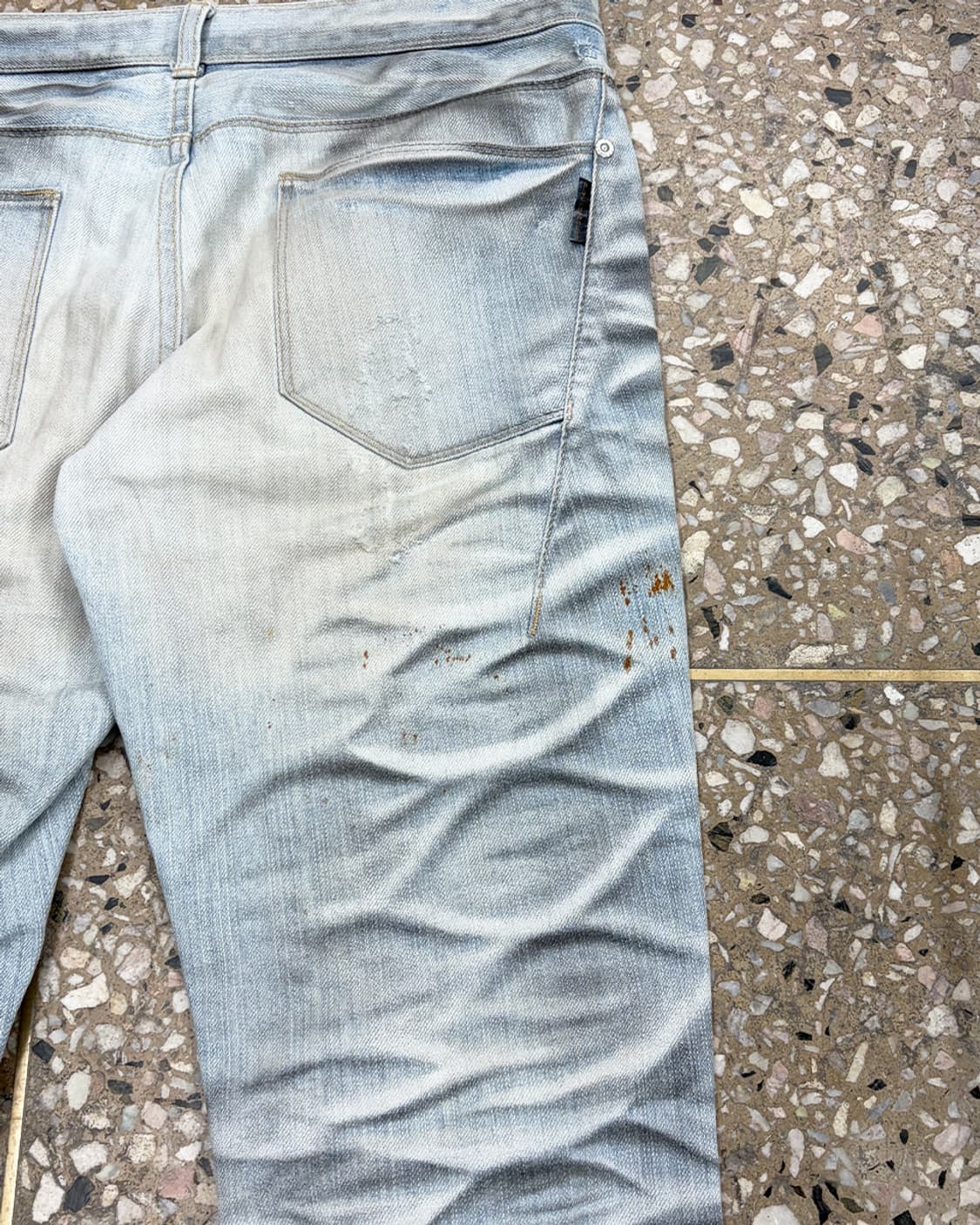 닐바렛 링클 워시 데님 팬츠 상품이미지7