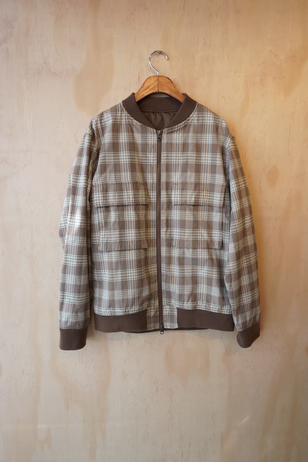 THE SHOP TK 체크 집업 자켓 (L) 상품이미지1