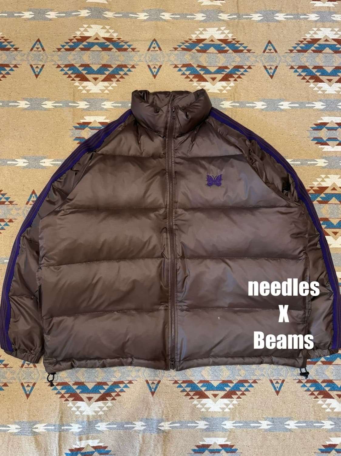 [L] 니들스 x 빔즈 다운 자켓 브라운  상품이미지1
