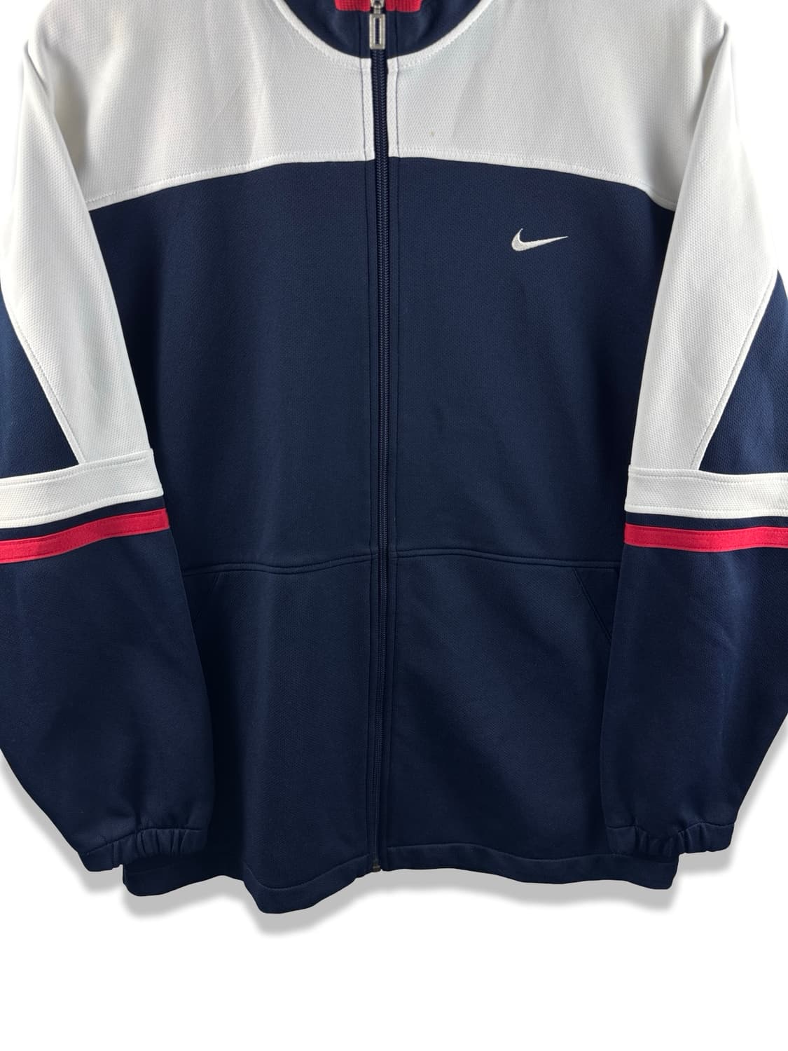 00S NIKE 일본생산 네이비화이트 트랙탑져지2913 상품이미지4