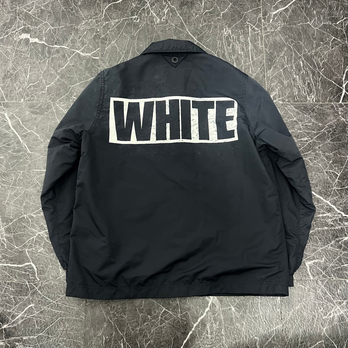 화이트 마운티니어링 16ss 로고 코치자켓 블랙 상품이미지2