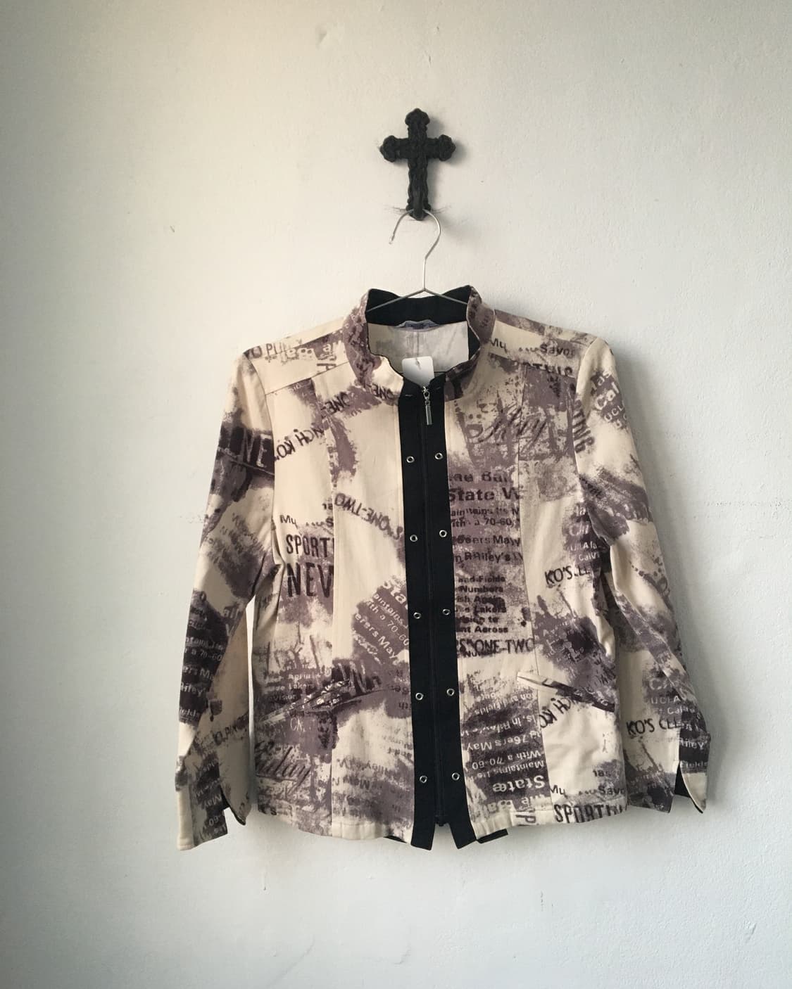 Full printing high neck zip up 상품이미지2