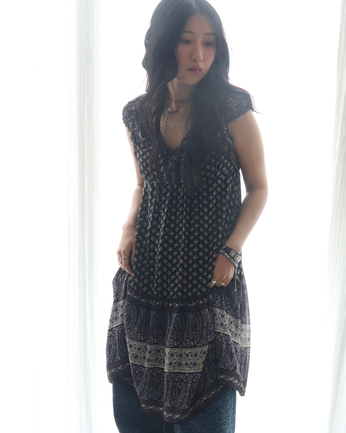 [Hysteric Glamour]Fuckbear Paisely Dress 상품이미지8