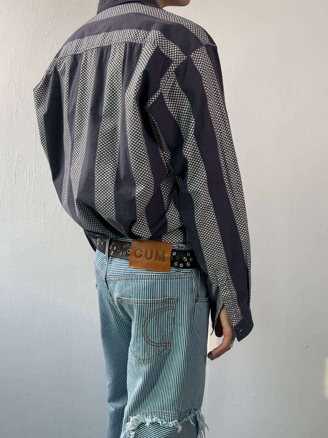 아르마니 80‘s 멀티 체크 셔츠 상품이미지3