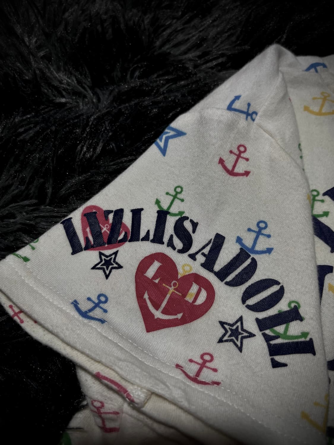 LIZ LISA Doll 닻 모양 키치 패턴 레터링 반팔 티셔츠 상품이미지7