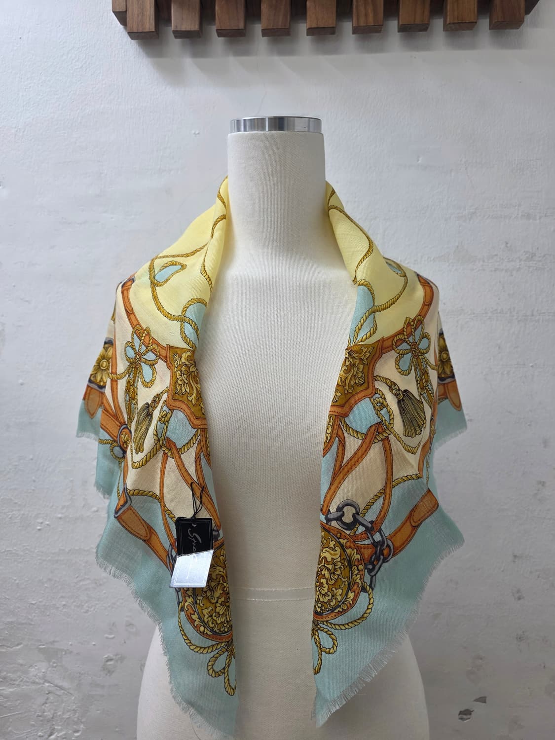 일본빈티지 사각체인패턴스카프(사상품) 상품이미지1