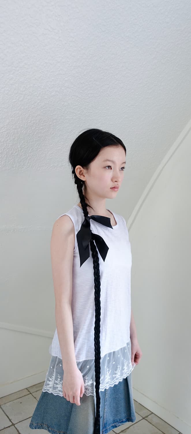 샵페어리 레이스 트림 롱 슬리브리스 상품이미지3