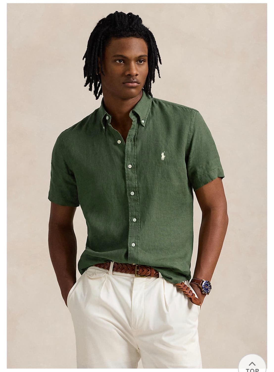 polo classic fit linen shirt 상품이미지3