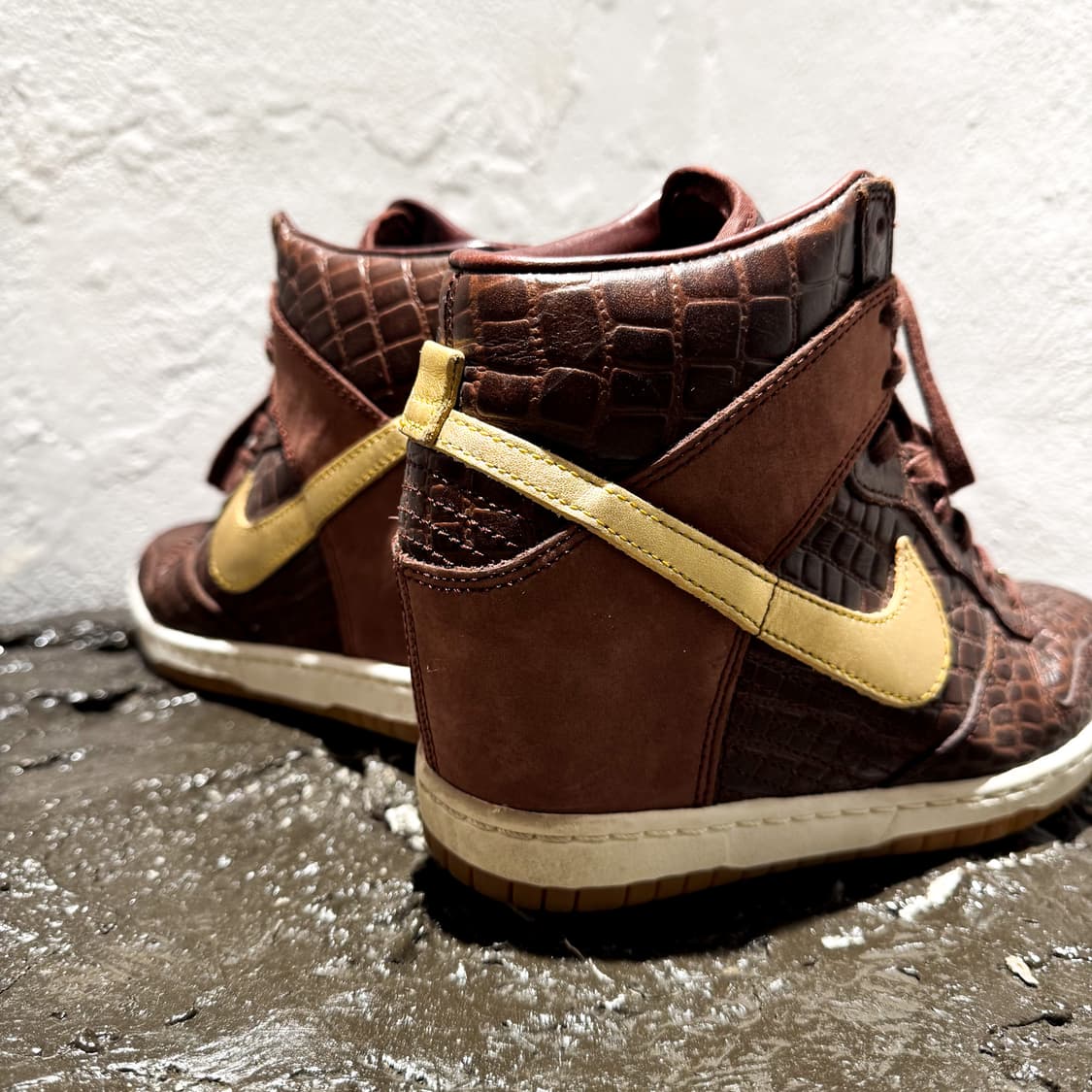 Nike Dunk Sky Hi Wedge – Crocodile Brown 상품이미지7