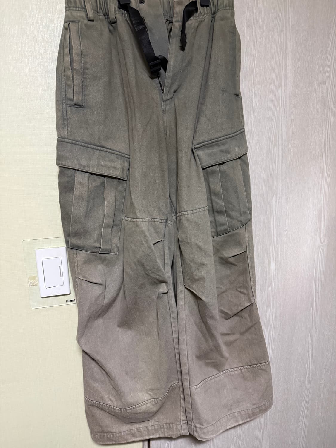 해칭룸 밀팬츠 워시드 올리브 3 상품이미지1