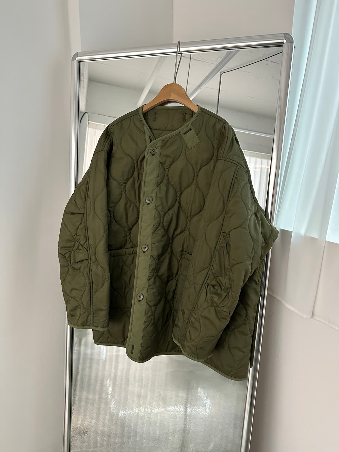 빔즈 M-65 개파카 피쉬테일 야상 모즈코트 라이너 내피 퀼팅 자켓 상품이미지5