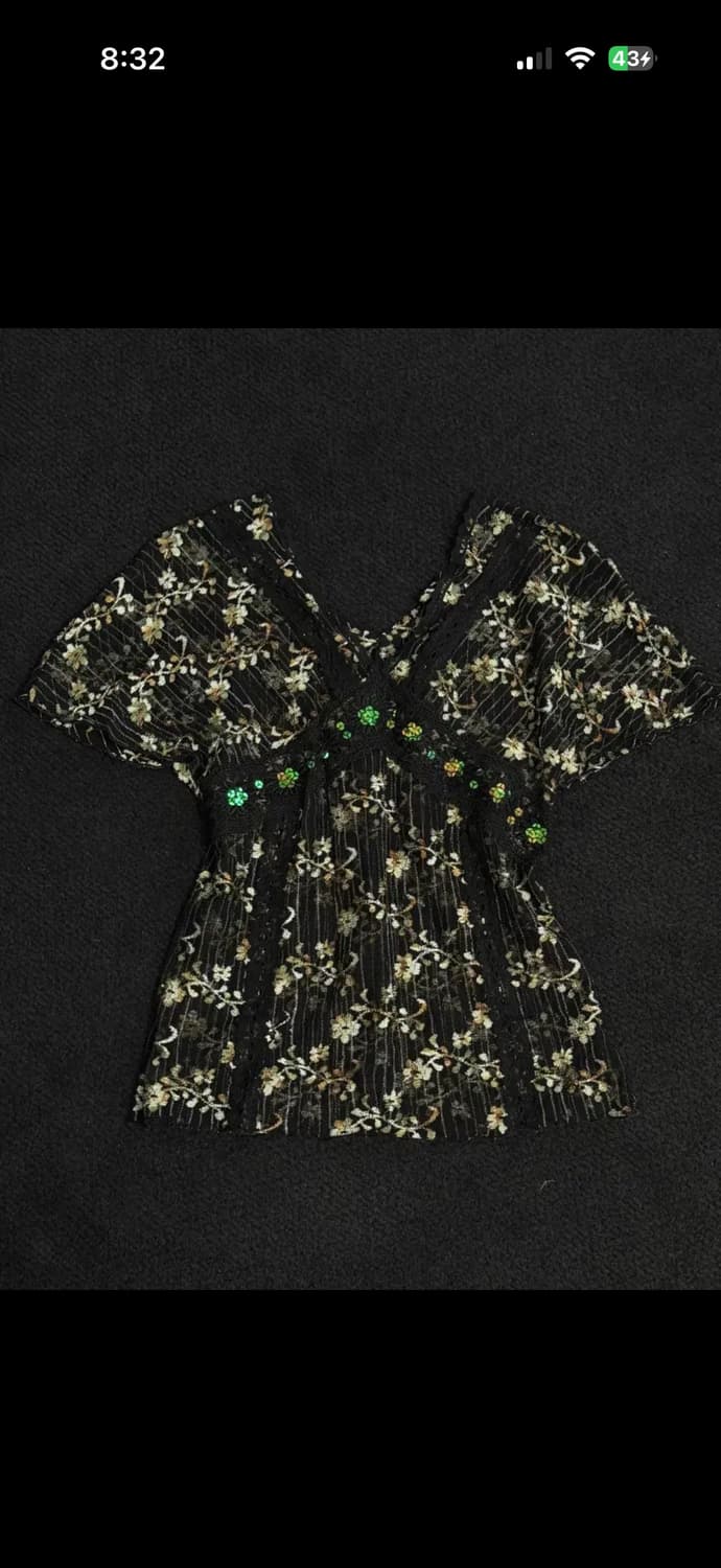 빈티지 오리엔탈 페어리 블라우스 상품이미지1