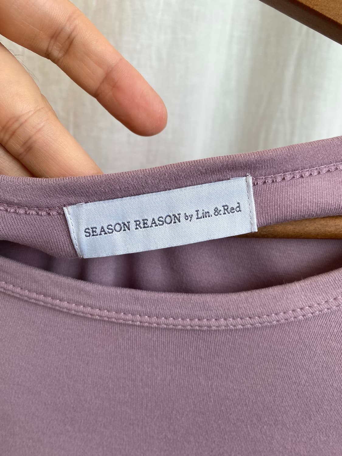 SEASON REASON 연보라 반팔티셔츠(L) 상품이미지6