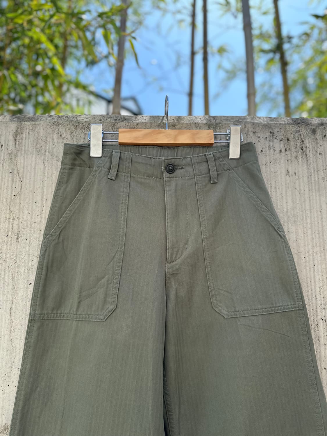 무인양품 헤링본 트윌 퍼티그 팬츠 상품이미지6