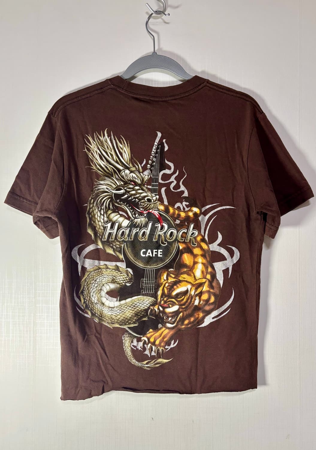 (S) 90s 하드락카페 드래곤 그래픽 티셔츠 상품이미지4