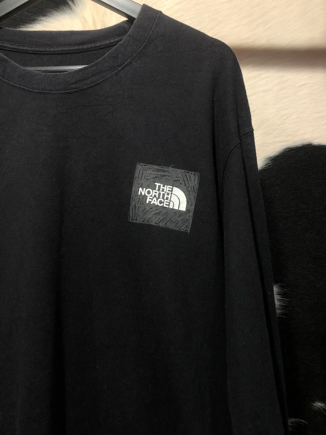 노스페이스 오버핏 블랙 롱슬리브  상품이미지3