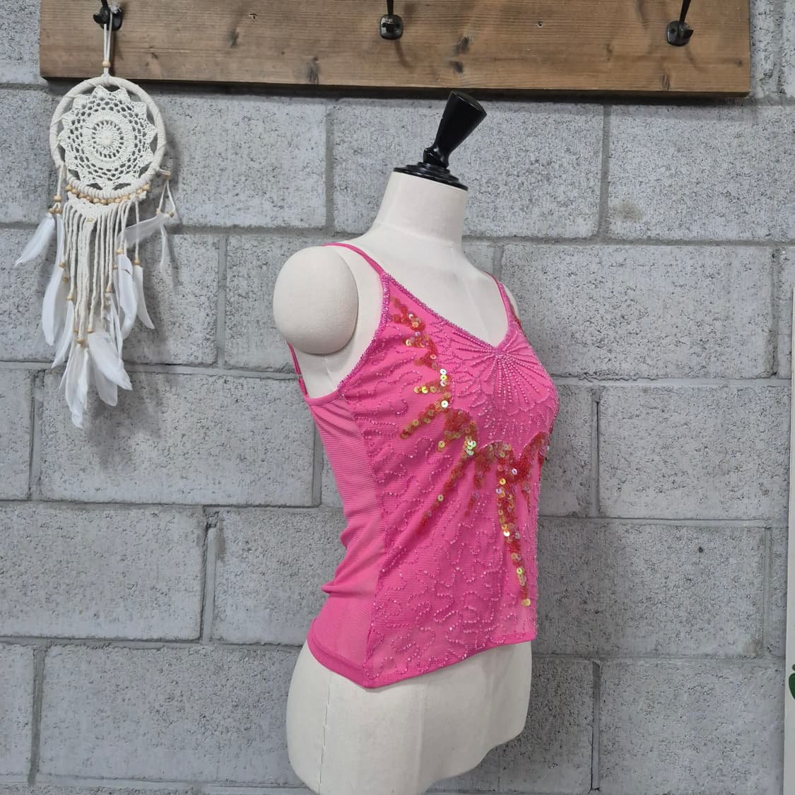 비즈 스팽글 나시티 상품이미지3