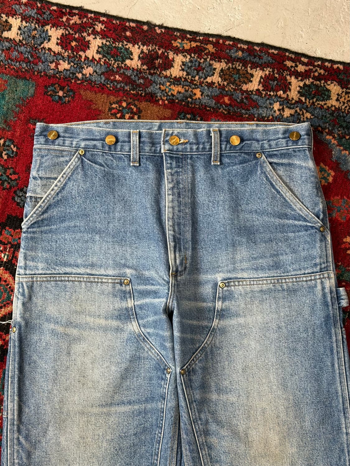 90's OG USA Made 칼하트 데님 더블니 칼하트 워크팬츠 썩블니 상품이미지5