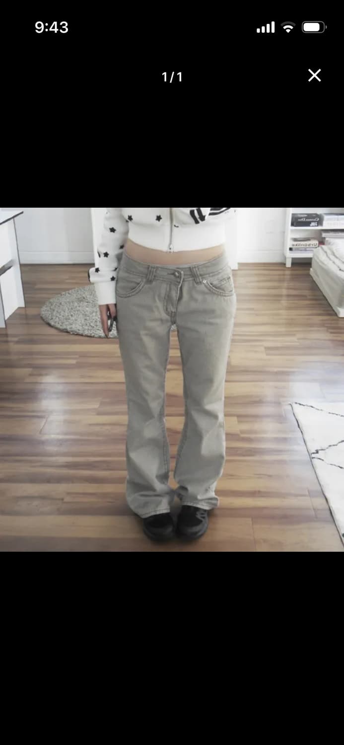 [원가_ 58,600원] 에이블리 , 애즈 부츠컷 코튼 팬츠 M 상품이미지1