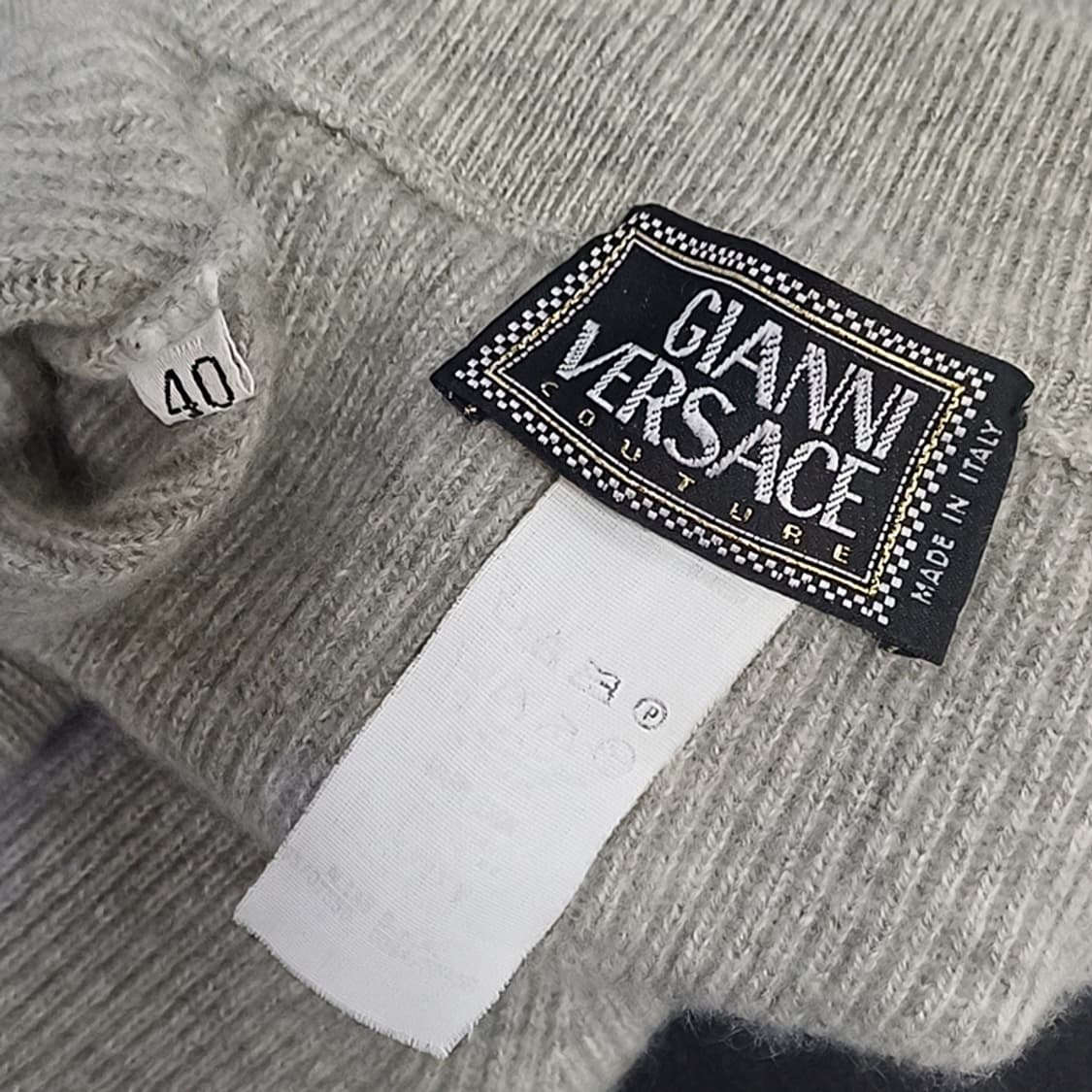 이태리 베르사체 순 캐시미어 반목 반폴라 니트 여성 S M 사랑봉봉 상품이미지3