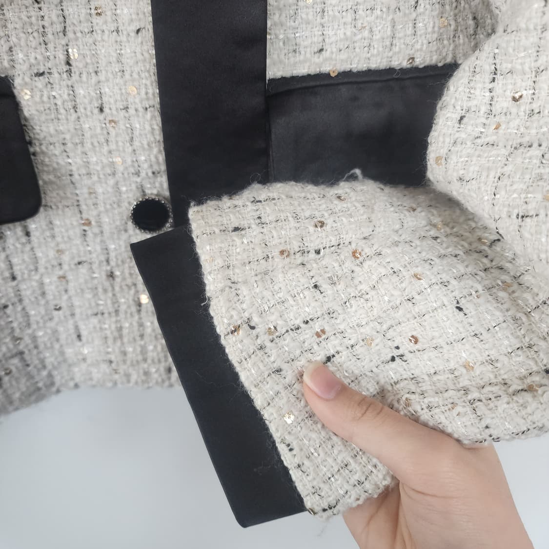 Oil Rice 리본 트위드 자켓 상품이미지5