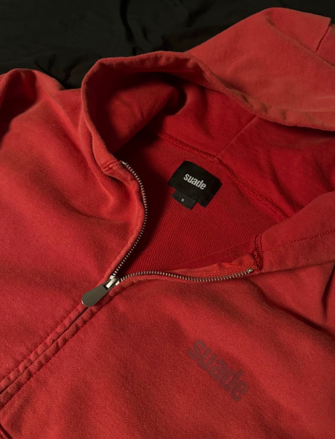 스웨이드 후드집업 새상품 상품이미지1