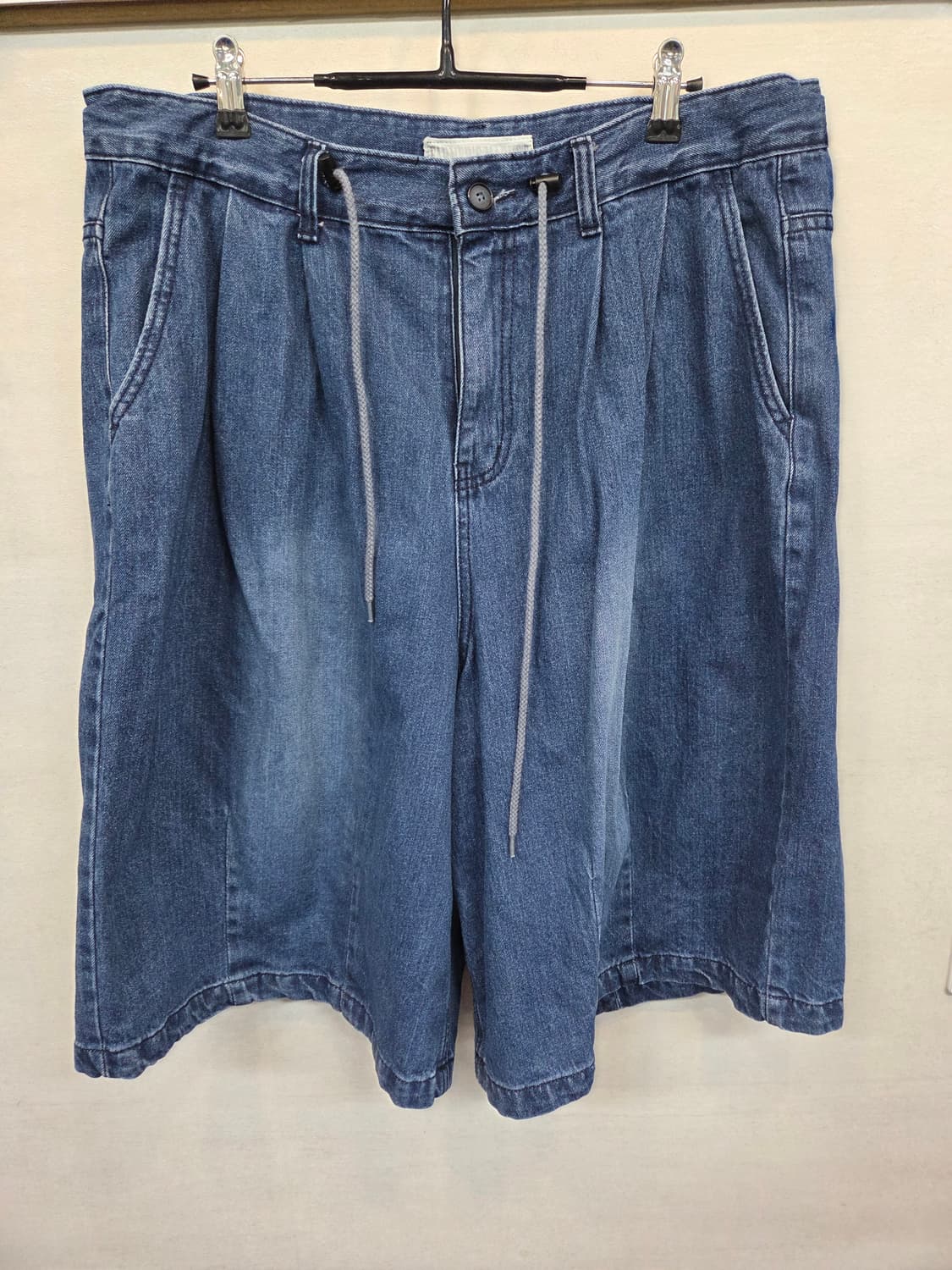 파머스마켓 벌룬 와이드 버뮤다 데님반바지 대략 34 xl 상품이미지1