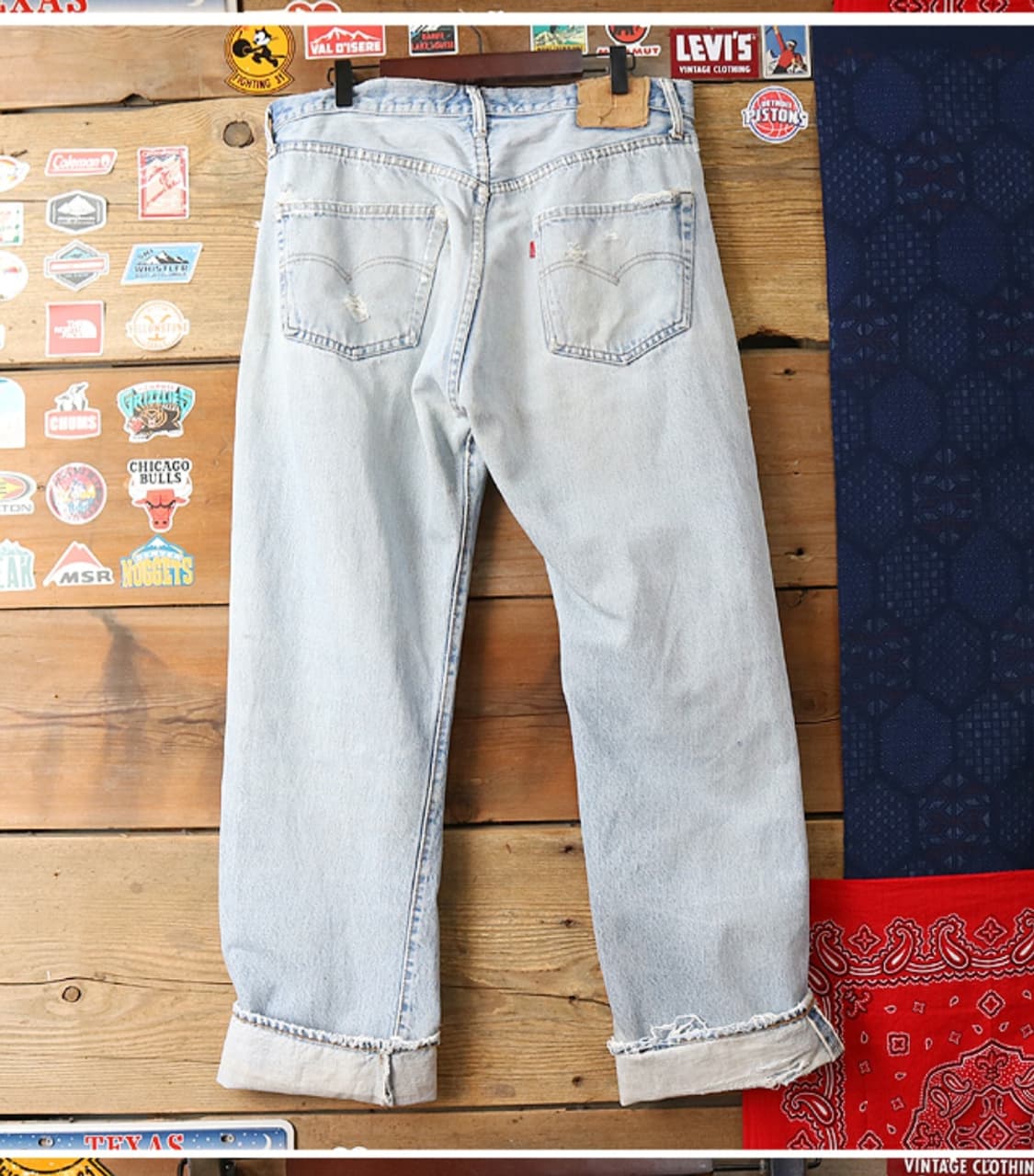 미국판 70S LEVIS 리바이스 501 블랭크텝 빈티지 셀비지 데님

 상품이미지4
