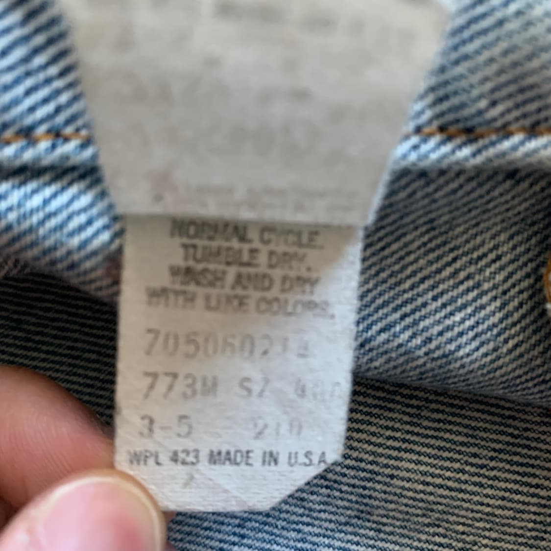 80s 리바이스 빈티지 데님 트러커 자켓 상품이미지7