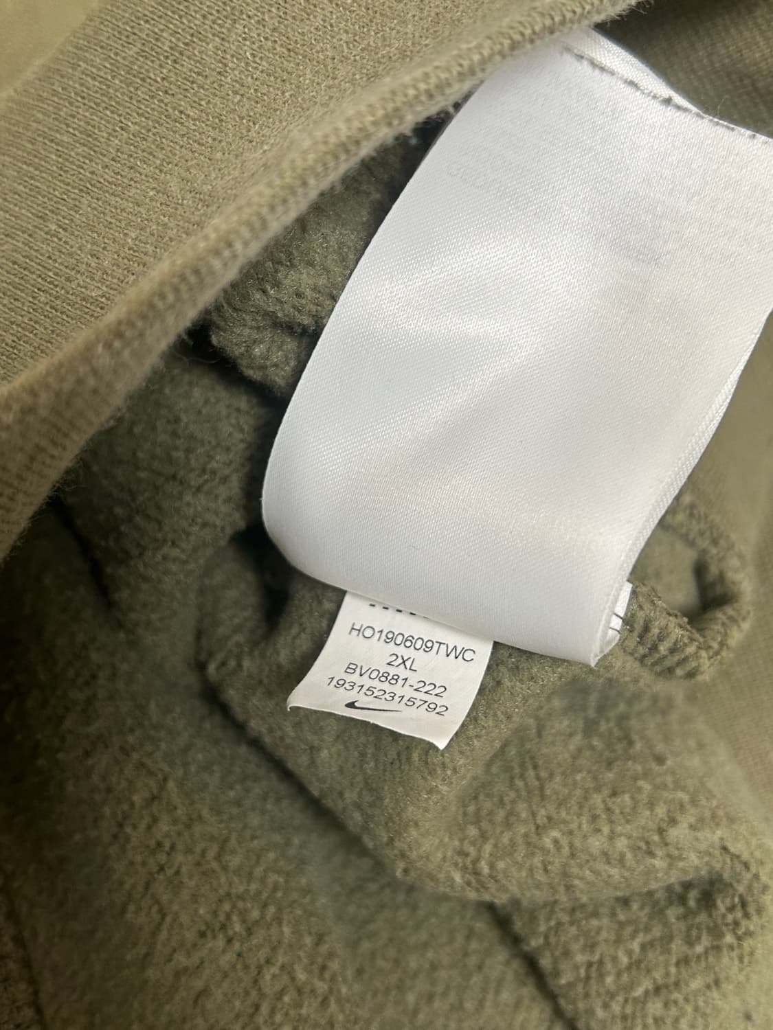 나이키SB 올리브 그린 기모 후드티 상품이미지10