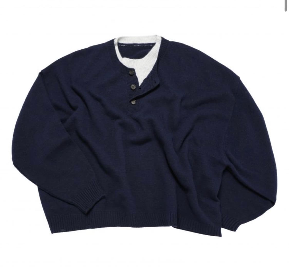 MJD 니트 네이비 M 새상품 상품이미지1