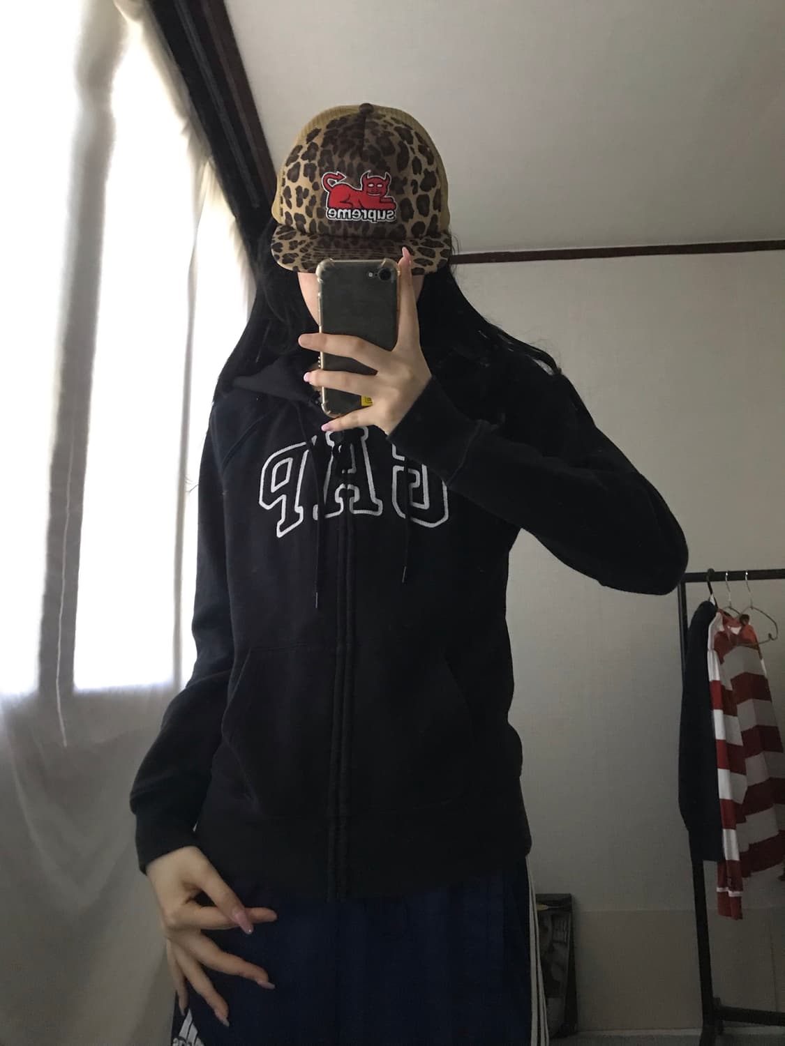 갭 블랙 후드집업 상품이미지4