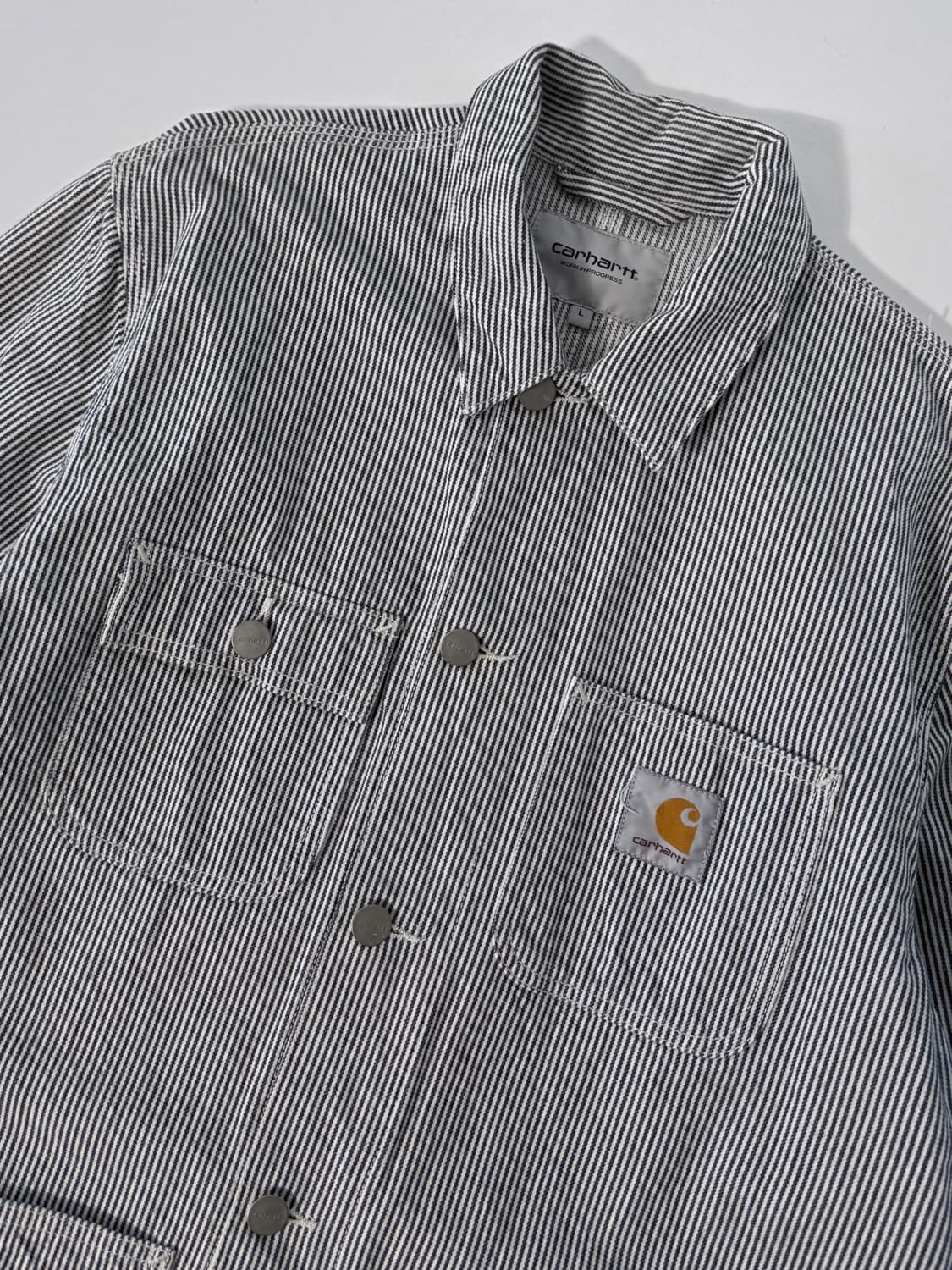 칼하트 루즈핏 히코리 미시건 초어 자켓 상품이미지5