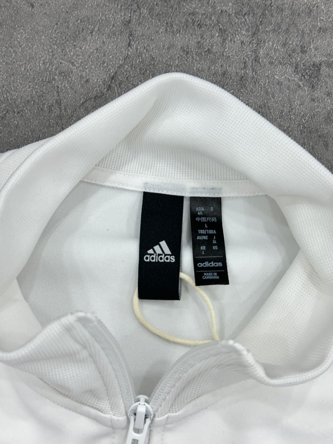 아디다스 화이트저지 L 상품이미지3