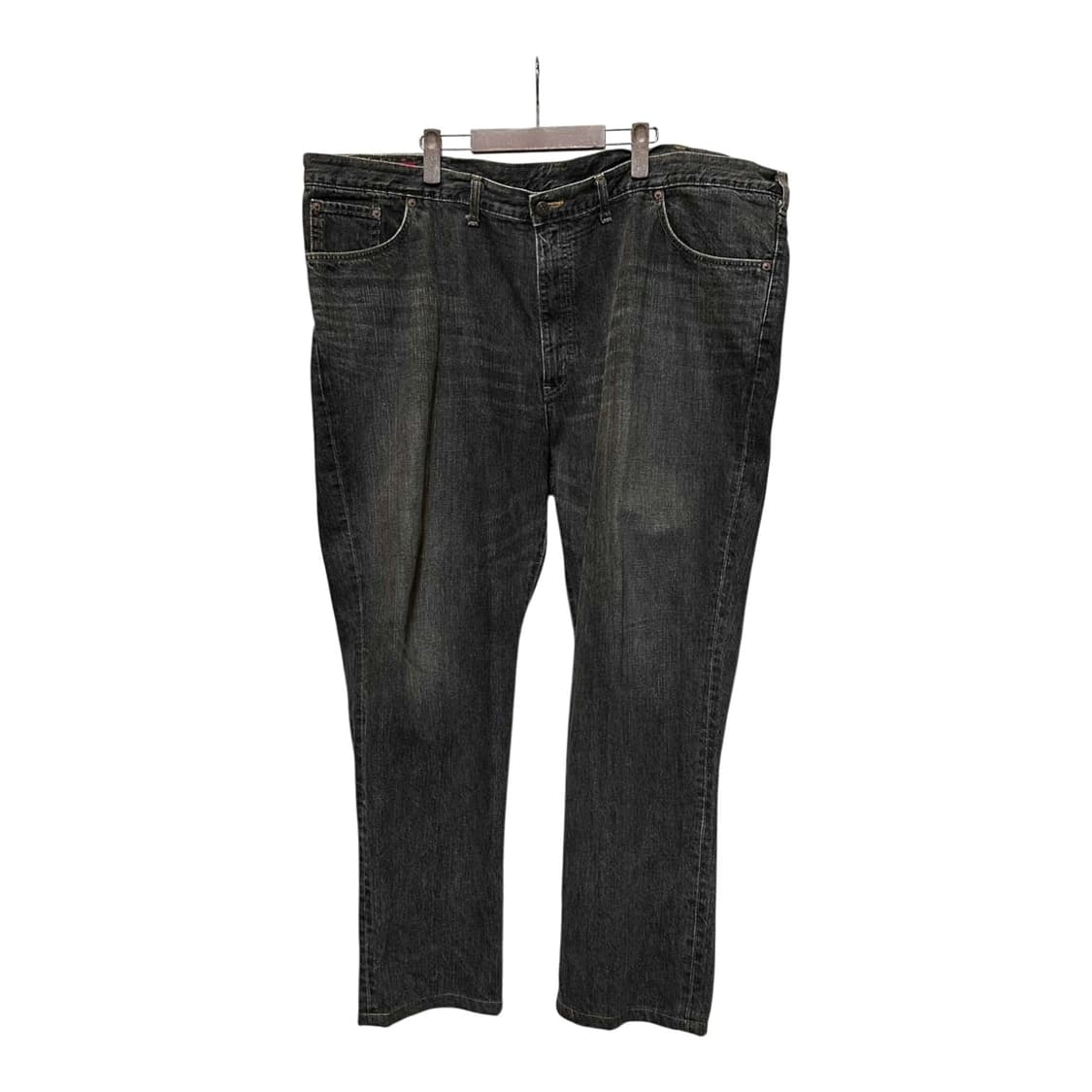 에드윈 503 흑청 워싱 데님 팬츠 레귤러핏 디테일 차콜 상품이미지1