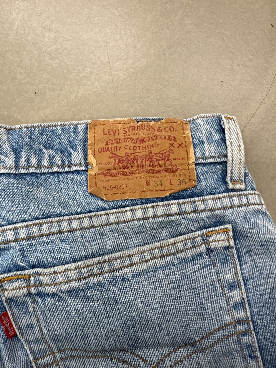 리바이스 데님팬츠 34/36 상품이미지5