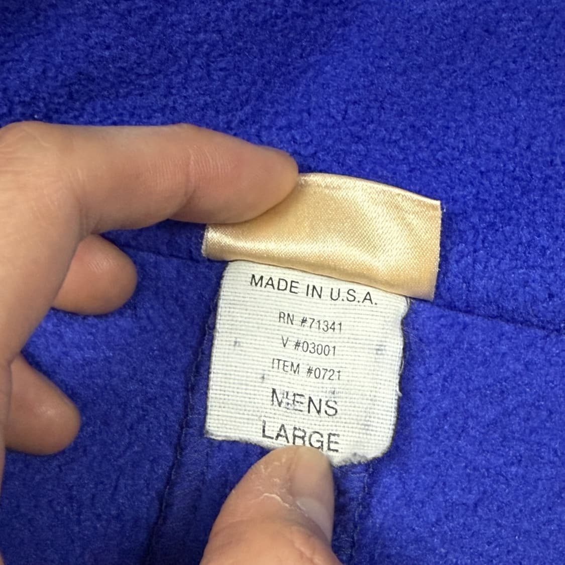 (105) 80s 엘엘빈 플리스 자켓 블루 상품이미지7