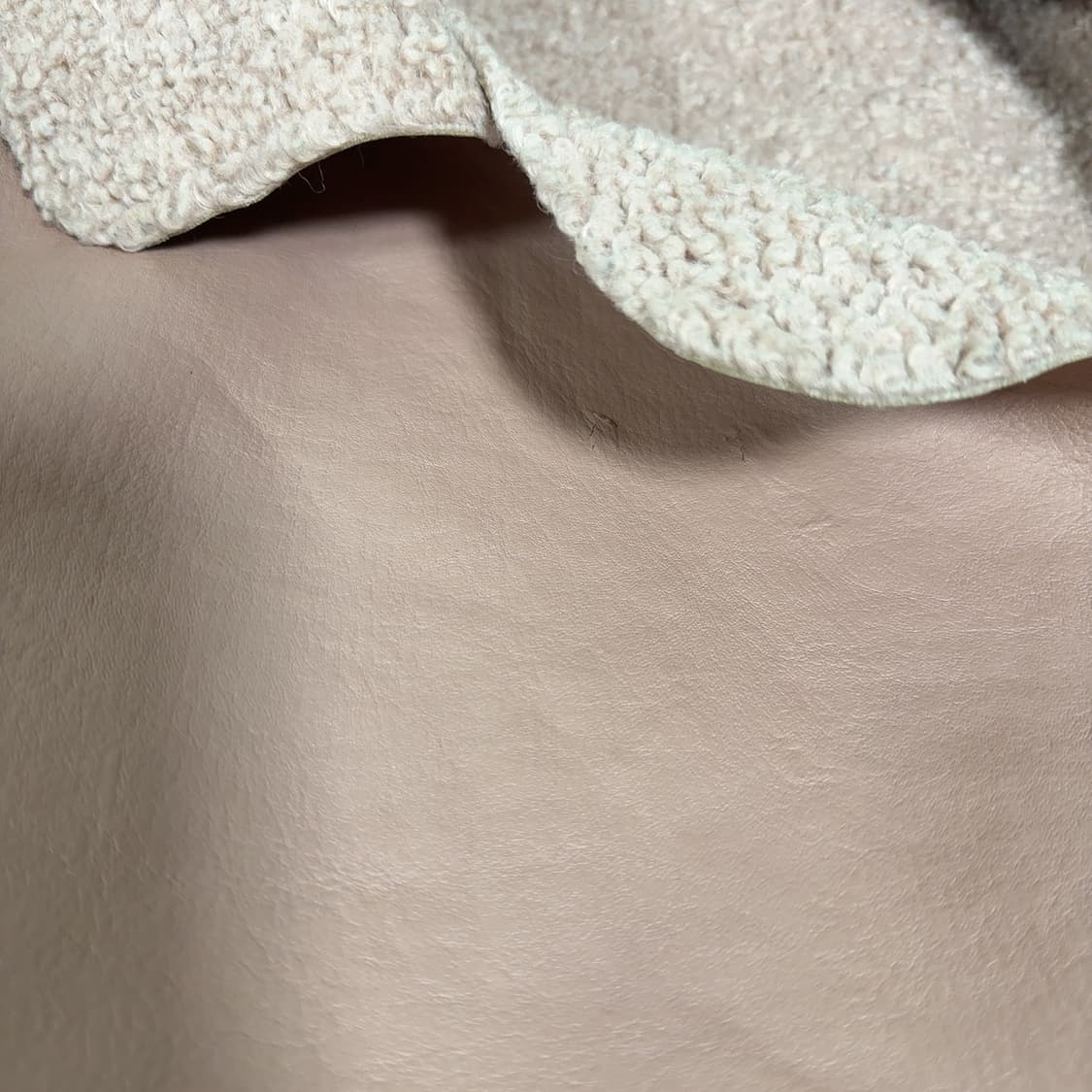 빈티지 로즈핑크 여우털 양가죽 무스탕 상품이미지5