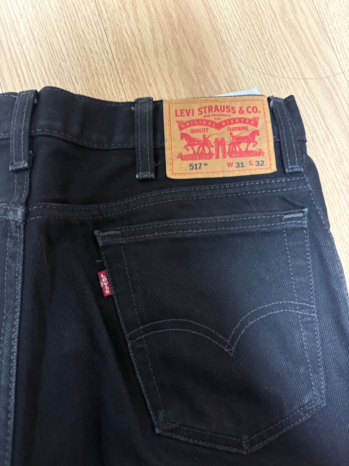 리바이스 517 31x32 블랙 데님 상품이미지3