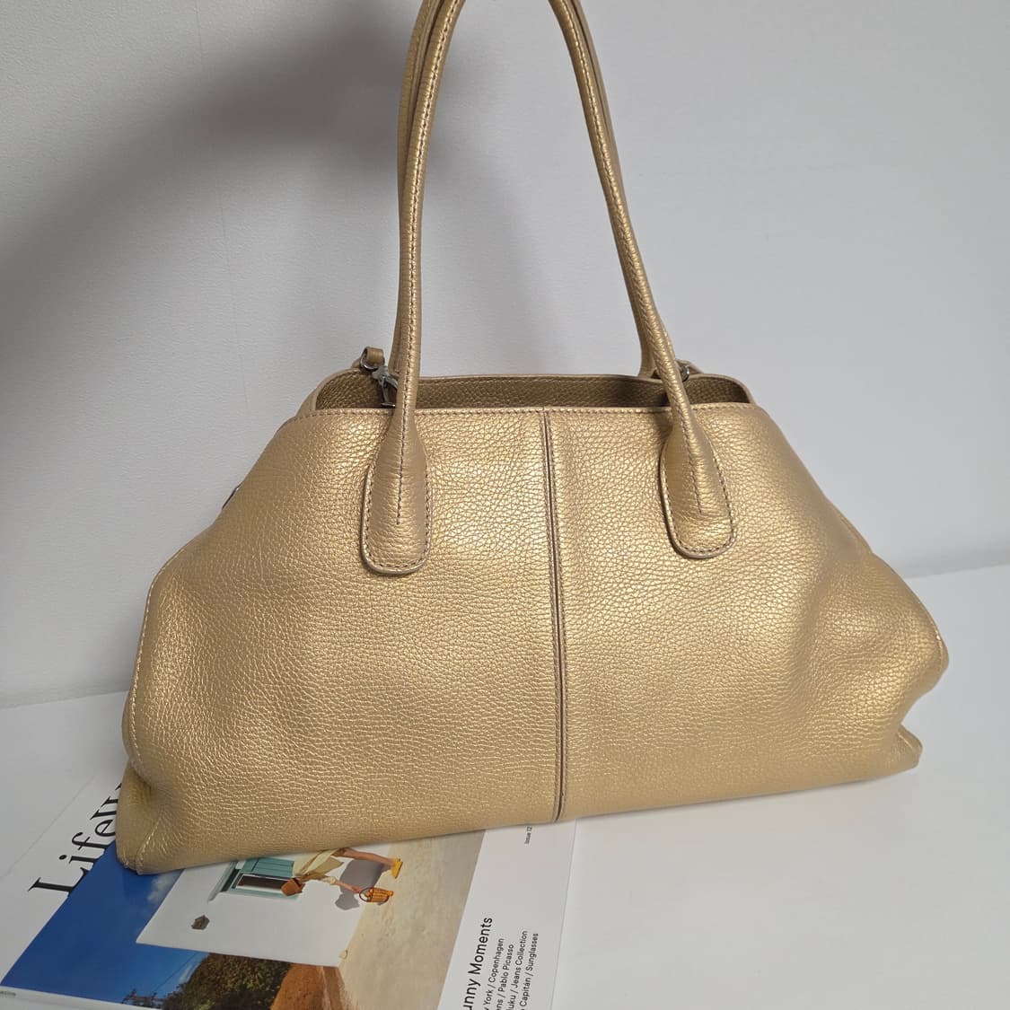 TOD'S 토즈 정품 케이프 골드 쇼퍼백 숄더백 토트백 투웨이백 상품이미지2