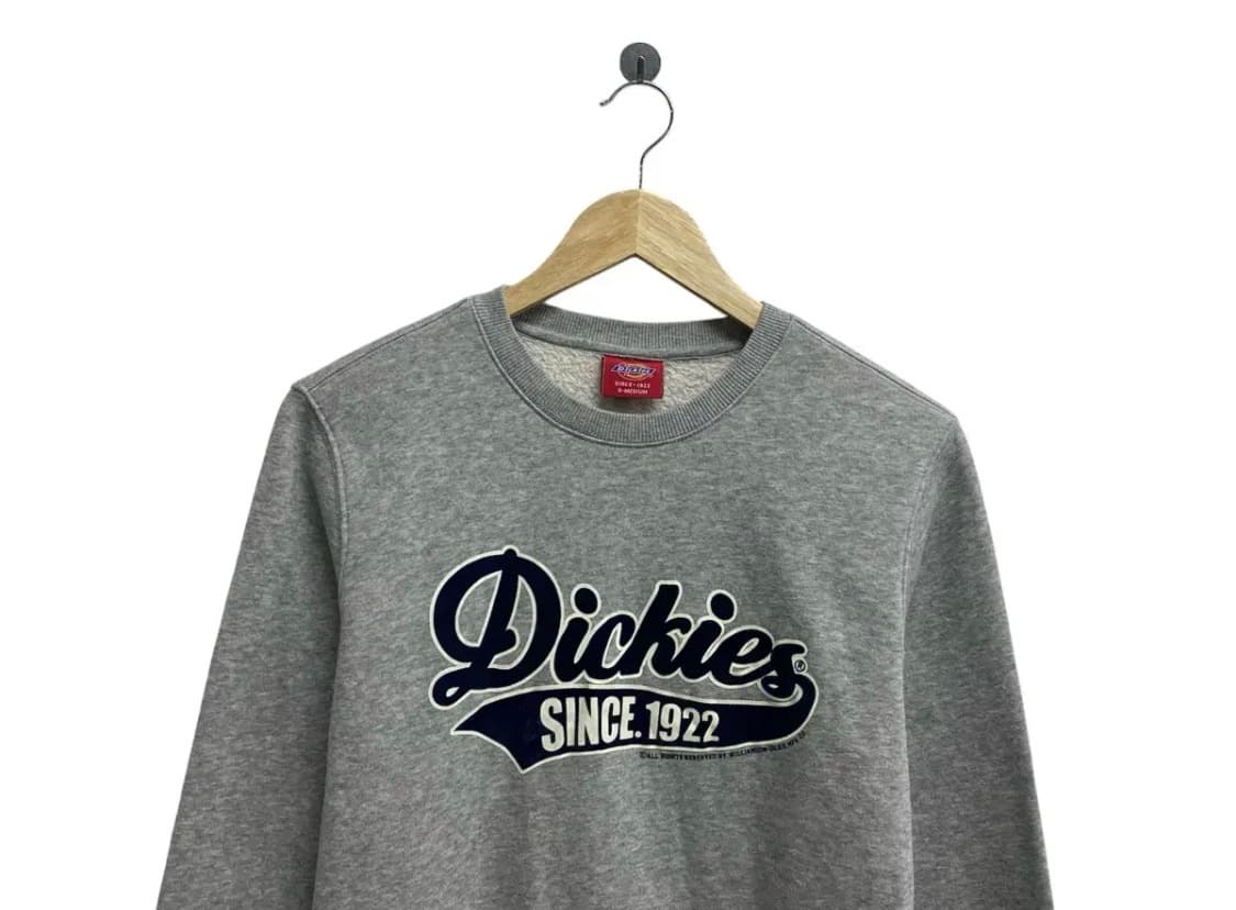 디키즈 Dickies 로고 그레이 기모 맨투맨 S-M 상품이미지2