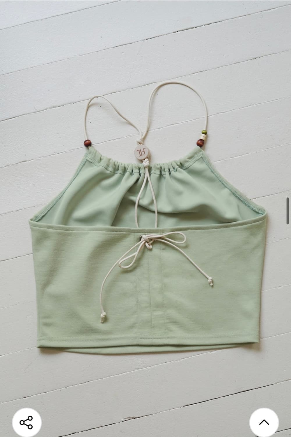 루바티 홀터넥 우든 비즈 탑 상품이미지4