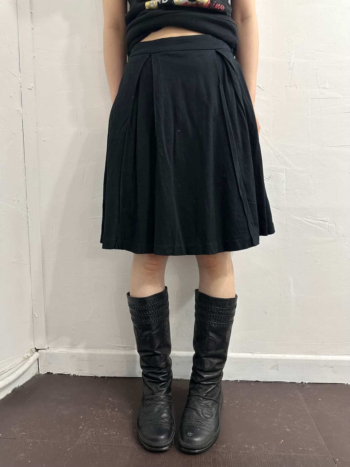 pom ponette pleats midi skirt 상품이미지3