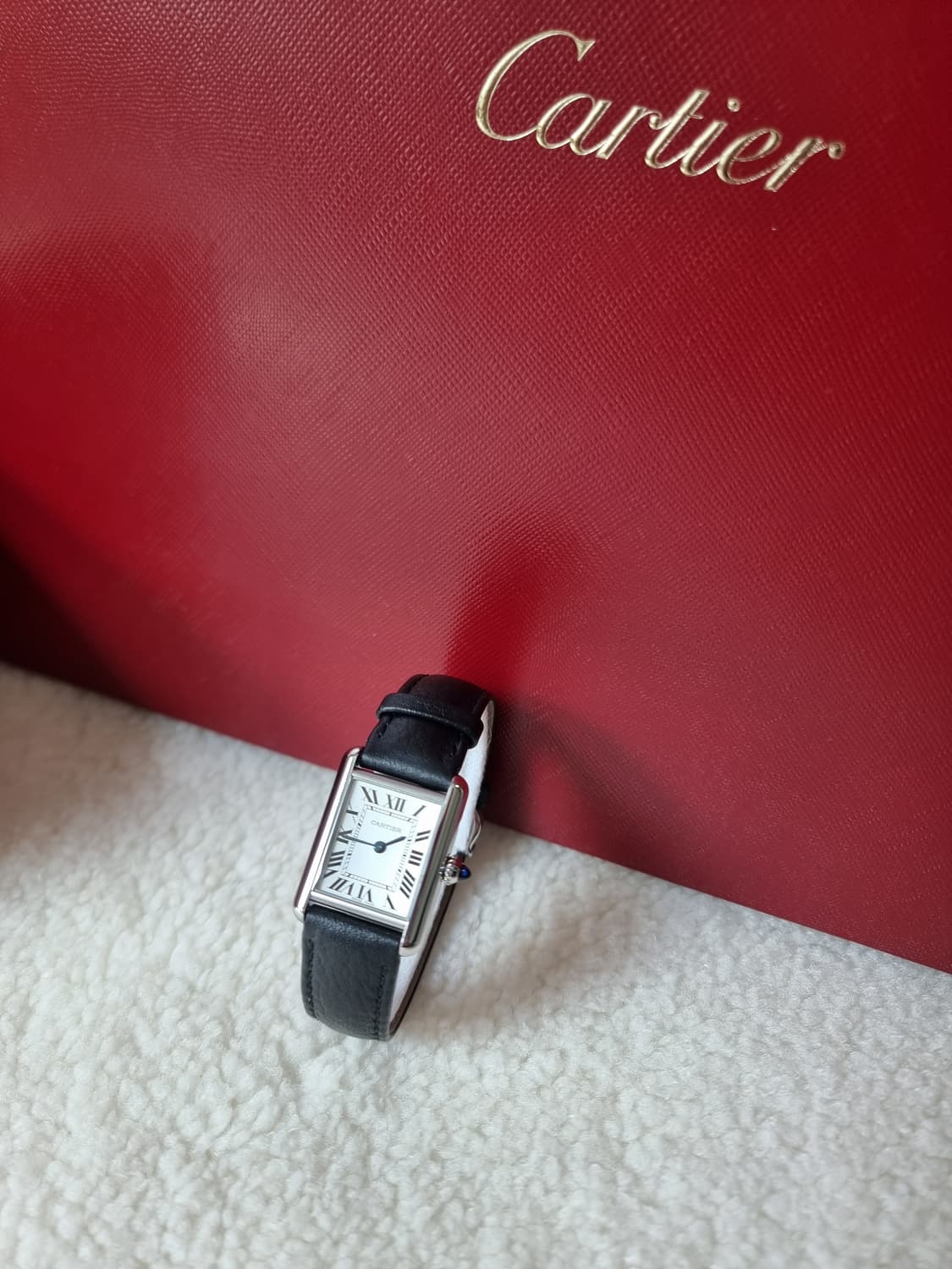 까르띠에 신형 탱크 머스트 스틸 S 쿼츠 여성시계 24년 상품이미지4