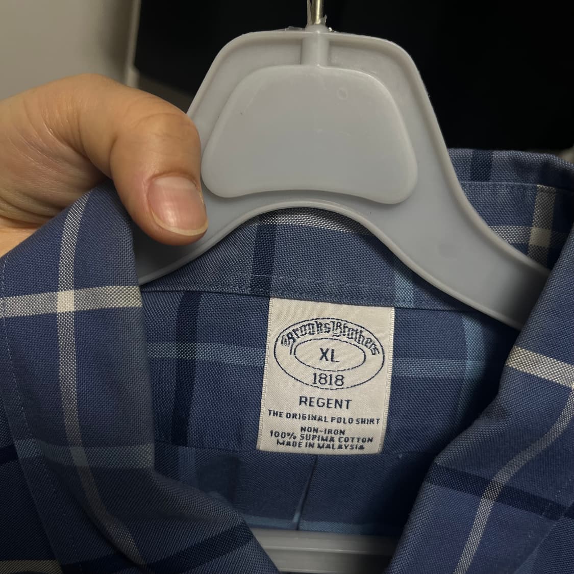 브룩스브라더스 체크 셔츠 XL 상품이미지2