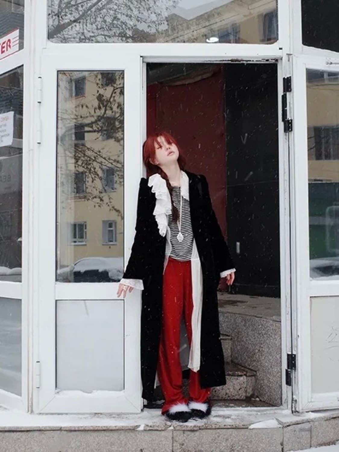 프레클 울 니트 팬츠 상품이미지2