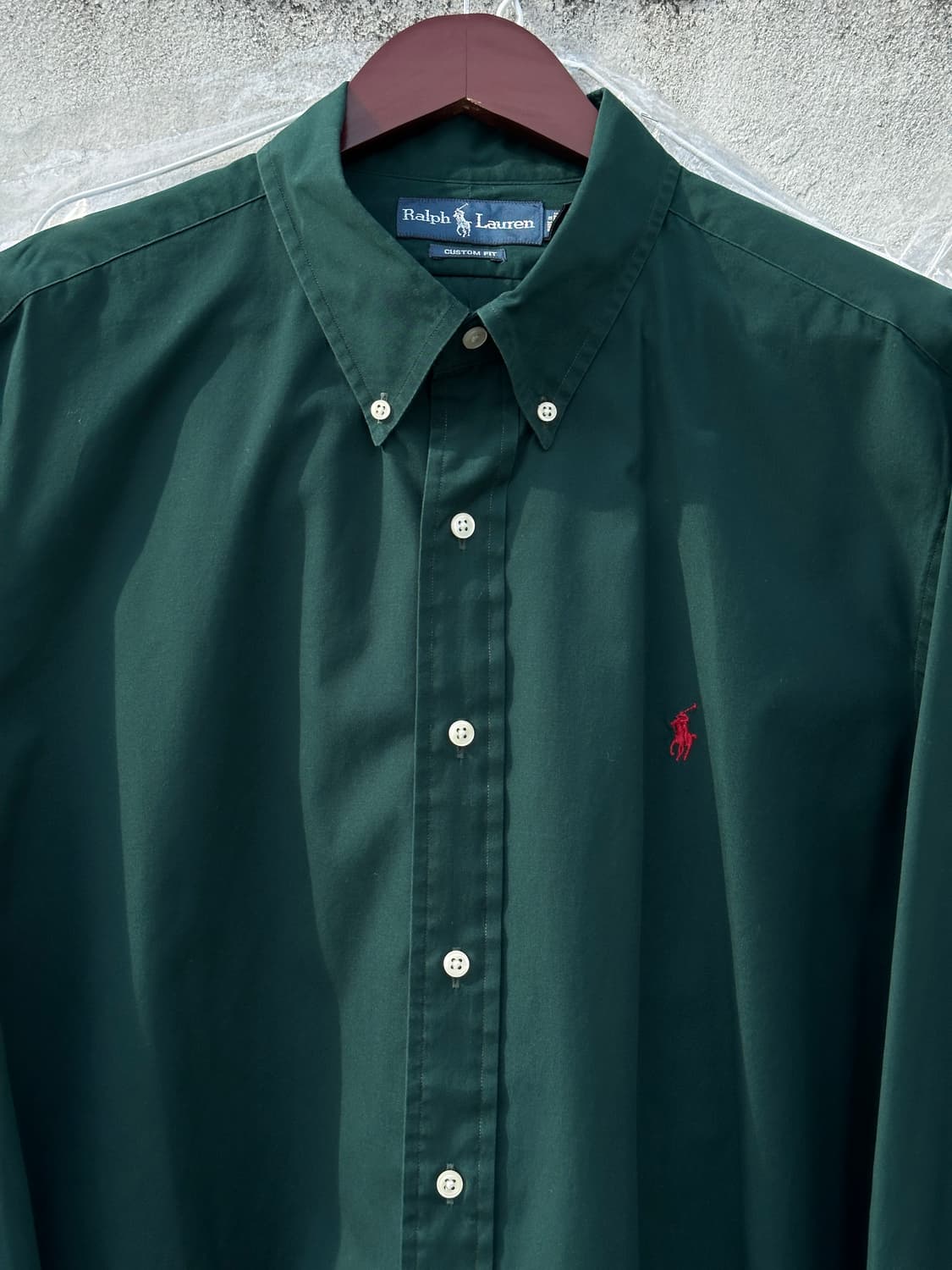 [3XL] 폴로 랄프로렌 다크그린 포플린 셔츠 상품이미지2