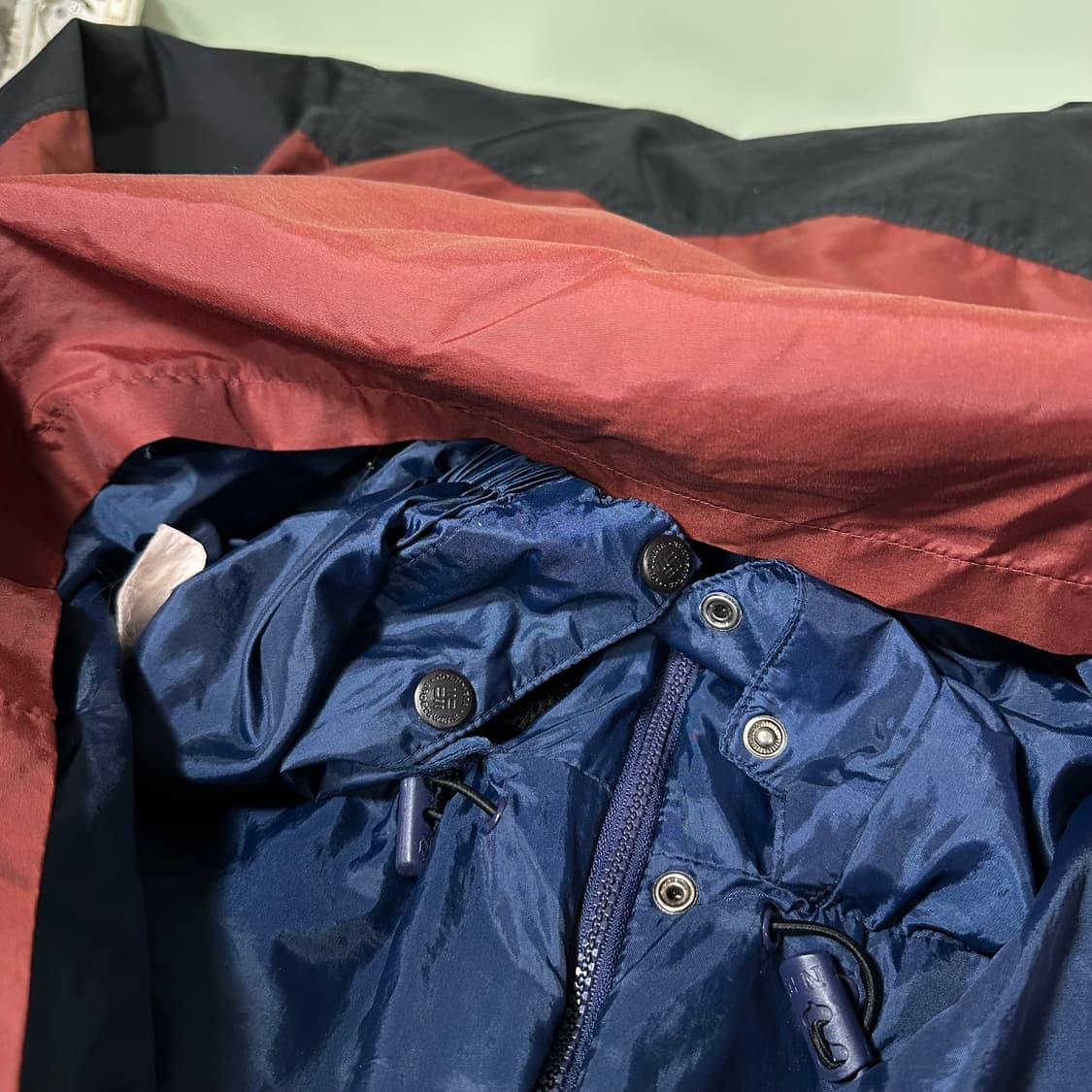 XL 컬럼비아 배색 허리스트링 전문가용 나일론 등산바람막이 상품이미지6