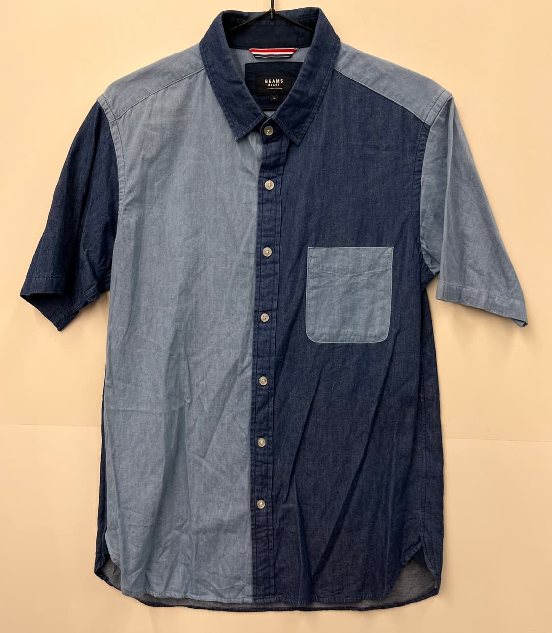 빔즈하트 BEAMS HEART 반팔 셔츠 L 상품이미지1